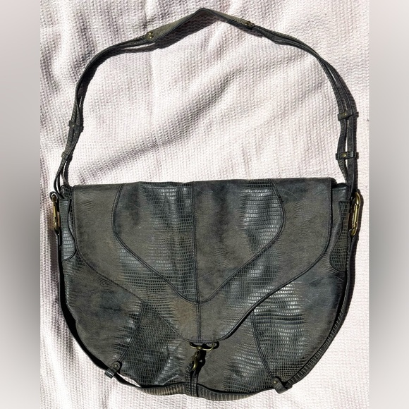 Deena & Ozzy Reptile Hobo Bag - Picture 12 of 16